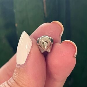 925 Sterling Silver Elephant Charm, Source Unknown, Pandora Compatible